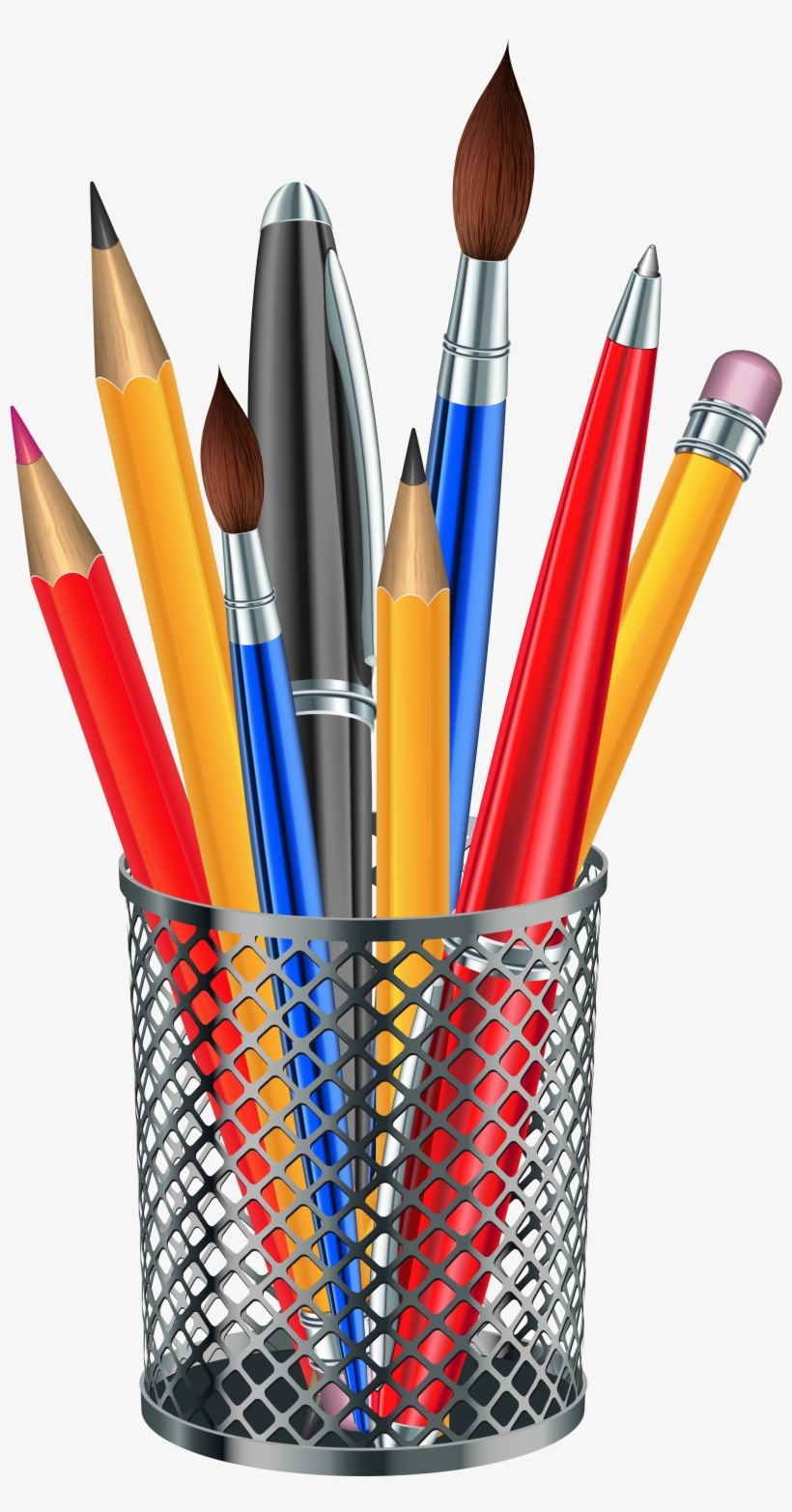 Transparent Metal Png Image - Pencil Holder Clipart, transparent png #1107186