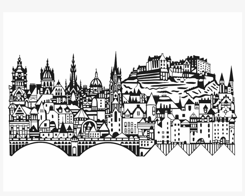 Jerusalem Drawing Cityscape - Edinburgh, transparent png #1107529