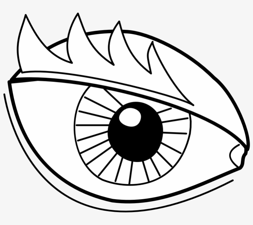 Eye / Oeil - Easy Dragon Eyes Drawings, transparent png #1107669