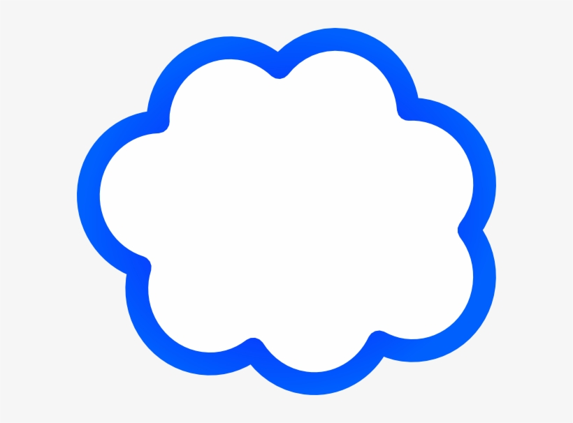 How To Set Use Blue Cloud Bubble Svg Vector, transparent png #1107933