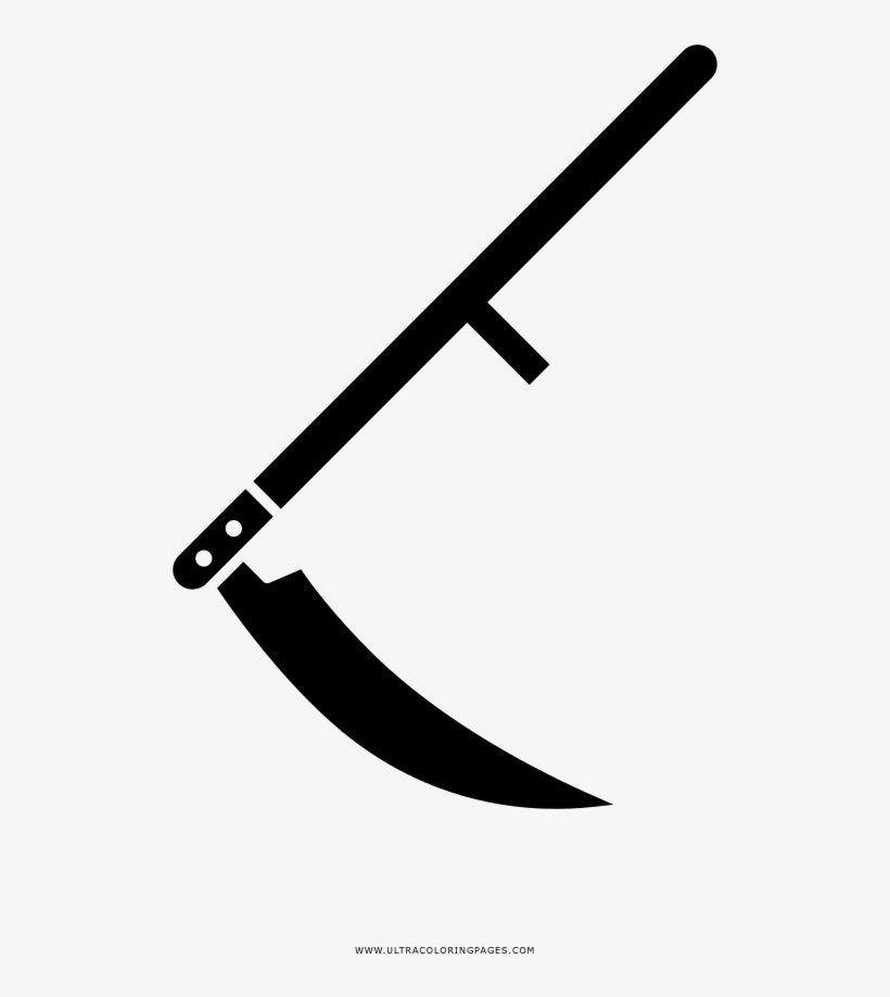 Scythe Coloring Page - Drawing, transparent png #1108289
