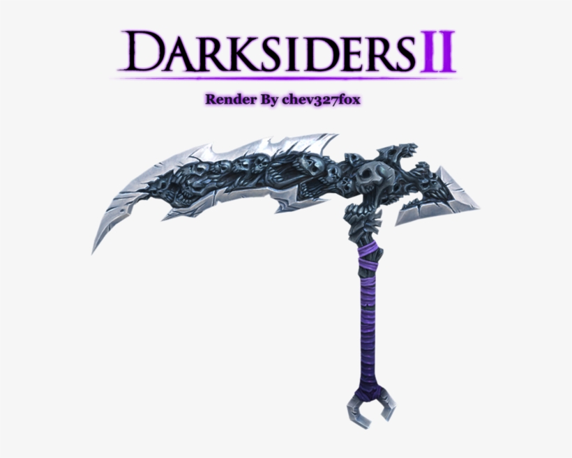 Drawn Scythe Two - Darksiders 2 Scythe Replica, transparent png #1108319