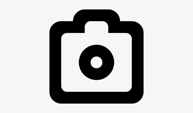 Photo Camera Outline Vector - Macchina Fotografica Simbolo, transparent png #1108342