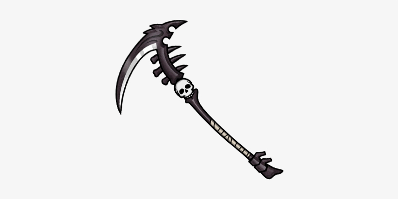 It's An R-ssr Dark Element Scythe Weapon Gear - Unison League Skull Scythe, transparent png #1108388