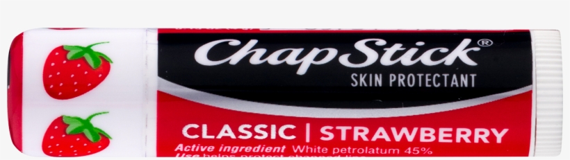Chapstick Skin Protectant, Classic, Strawberry - 0.15, transparent png #1108529