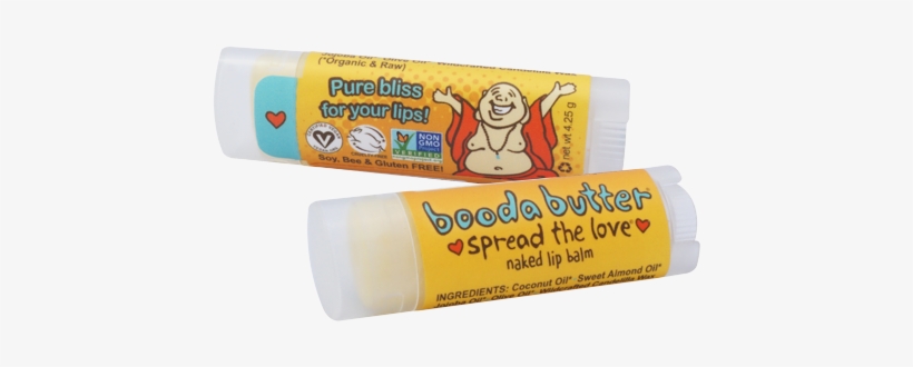 Booda Butter ❤ Naked Lip Balm - Booda Butter Vegan Lip Balm, transparent png #1108638
