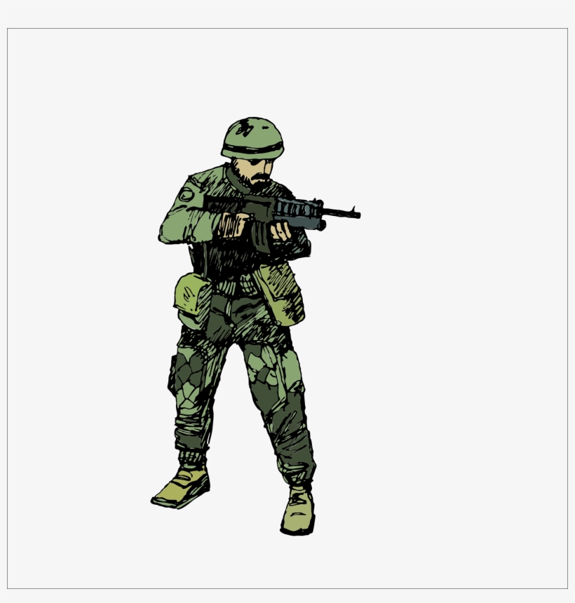 Soldier Military Infantry Transprent - Soldier Png, transparent png #1108666