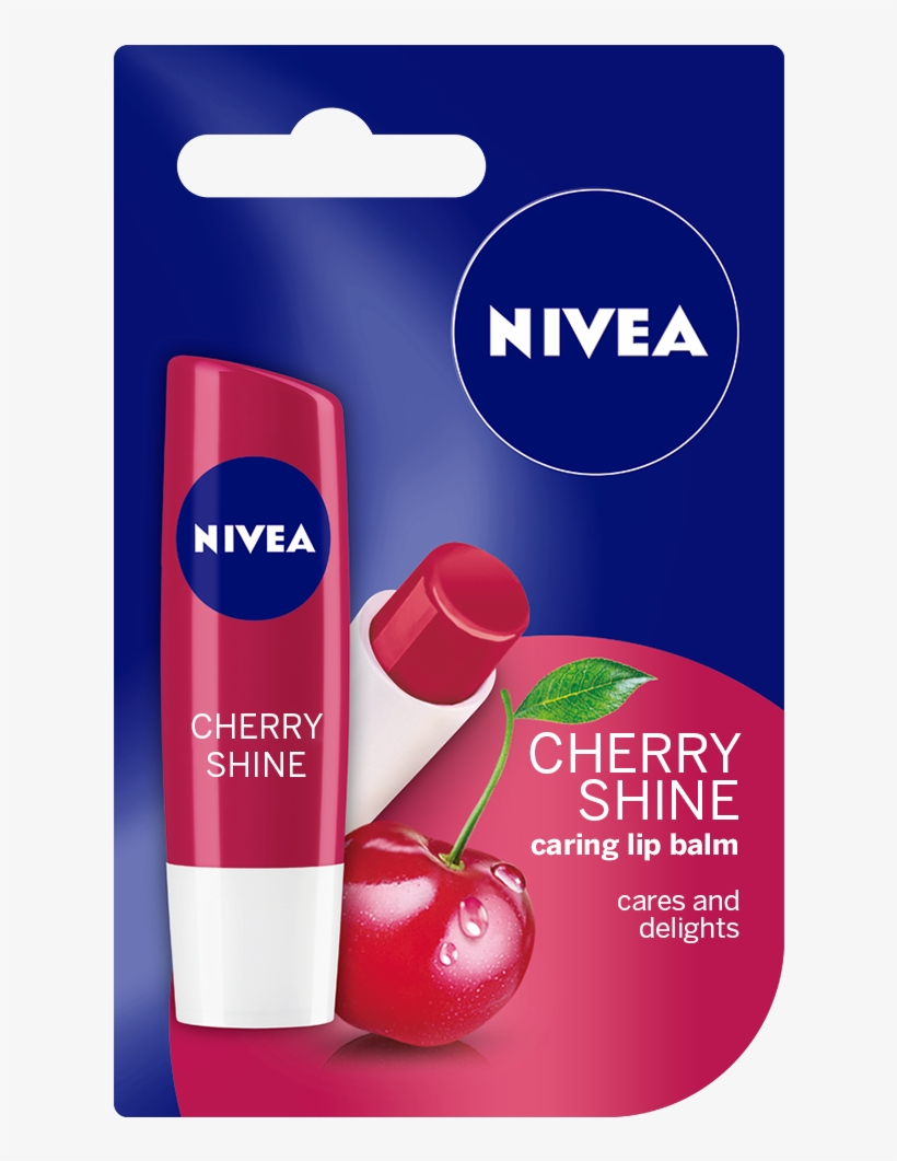 Taste The Summer Feel On Your Lips All Year Round While - Nivea Strawberry Shine Caring Lip Balm, transparent png #1108749