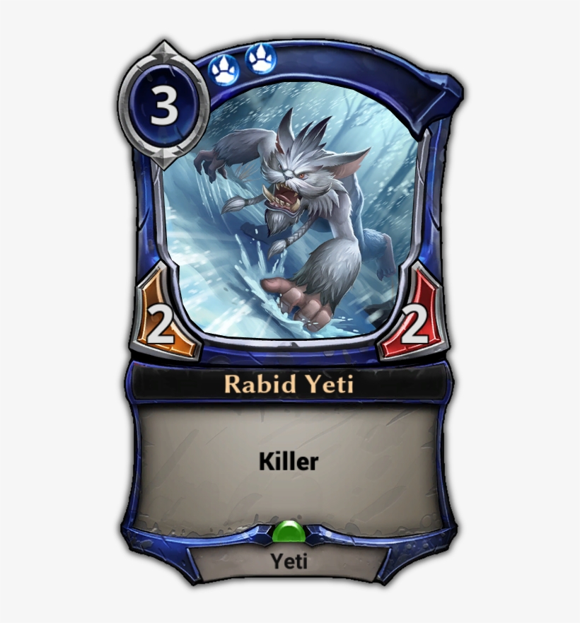Rabid Yeti - Frog Eternal Card Game, transparent png #1108798
