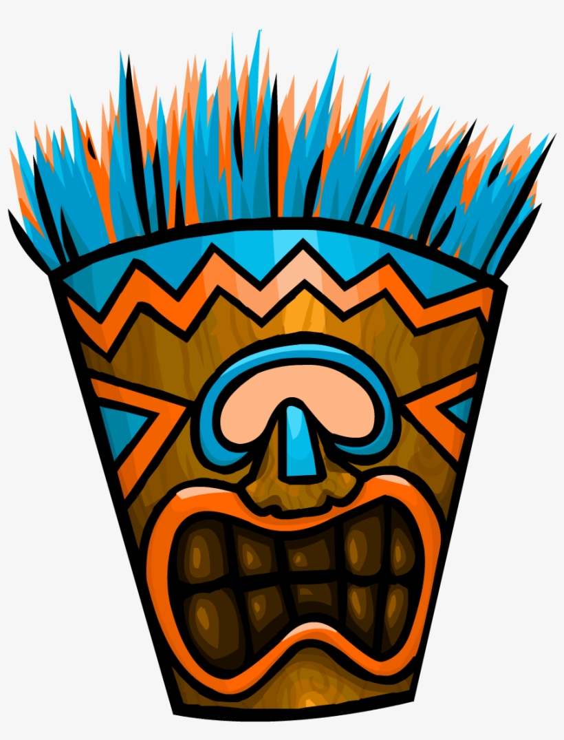 Blue Tiki Mask - Mask Tiki, transparent png #1108958