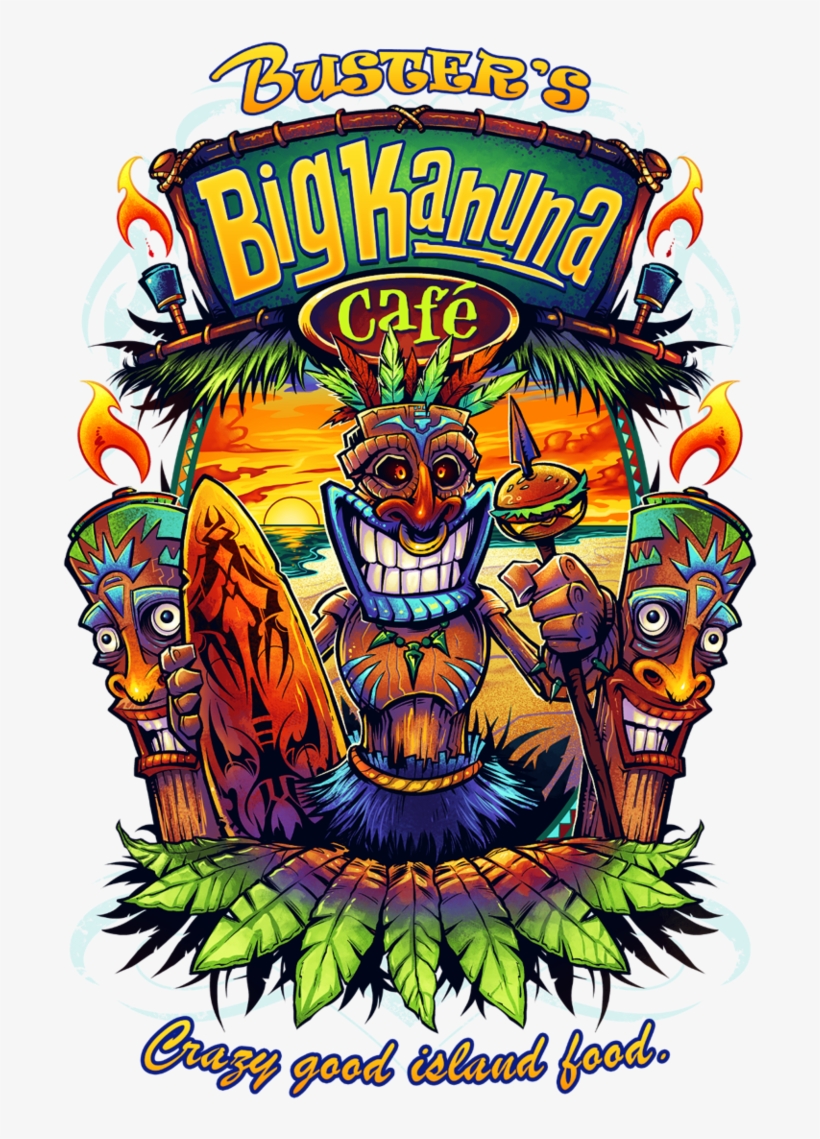 Busters Big Kahuna Cafe - Painting, transparent png #1109007