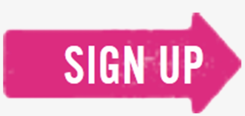 Pink Sign Up - Sign Up, transparent png #1109008