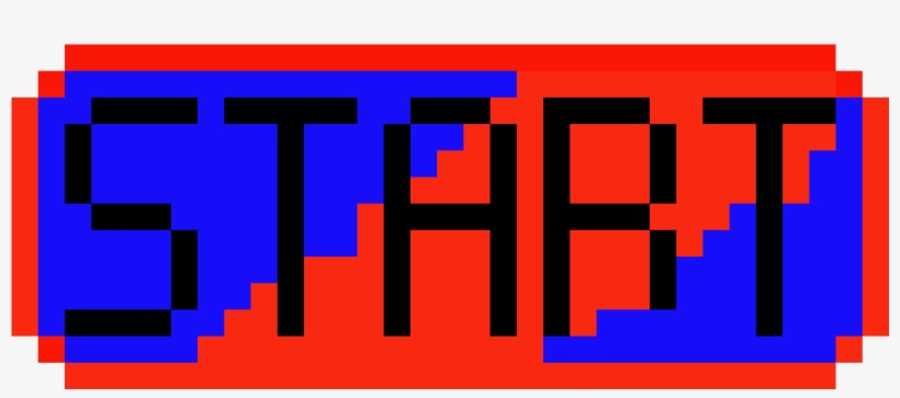 Start Button - Pixel Start Button Png, transparent png #1109029