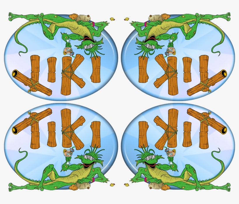 Tiki Lizard Wall Calendar, transparent png #1109154