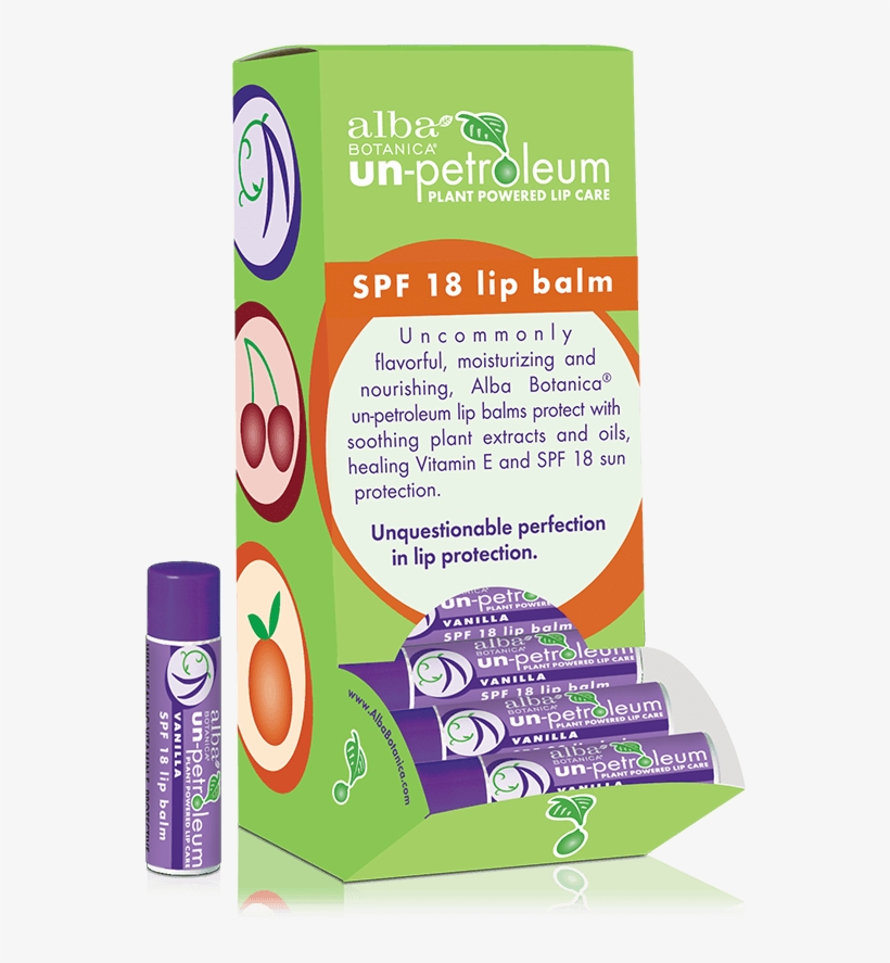 100% Vegetarian Ingredients - Alba Un-petroleum Tangerine Lip Balm, Spf 18 , 0.15-ounce, transparent png #1109435