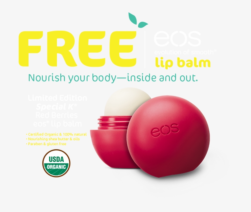 Free Eos Evolution Of Smooth® Lip Balm - Kellogg's Eos Lip Balm, transparent png #1109563