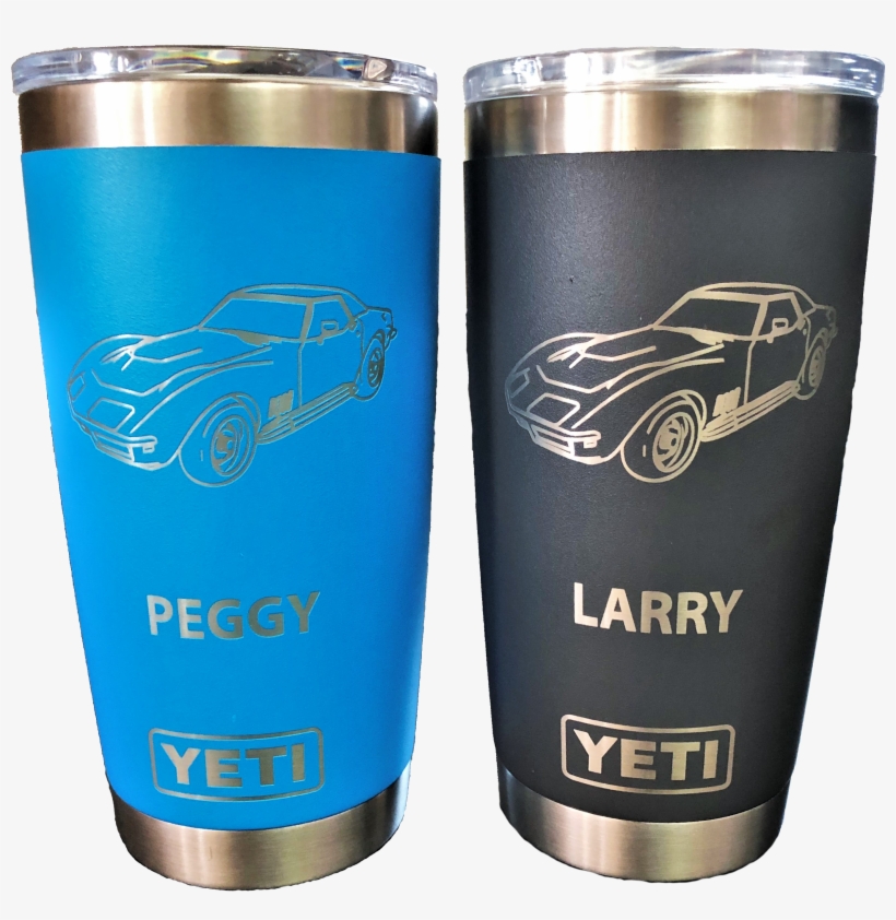 Tahoe Blue & Charcoal 20 Oz Ramblers - Yeti, transparent png #1109599