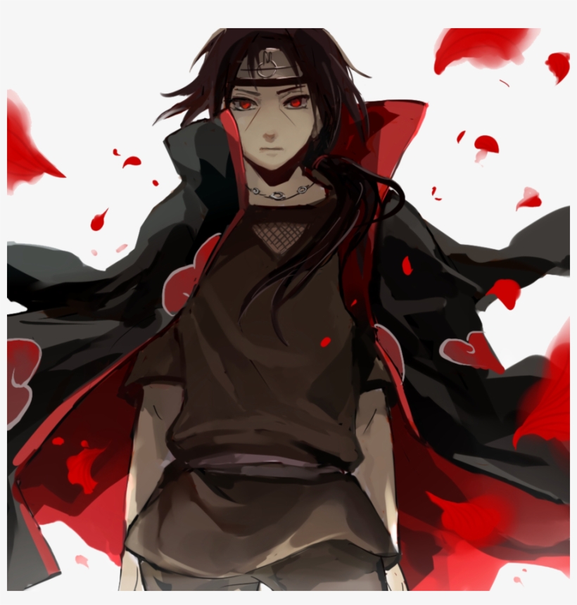 Vector Black And White Stock Uchiha Naruto Profile - Itachi Uchiha Fan Art, transparent png #1110241