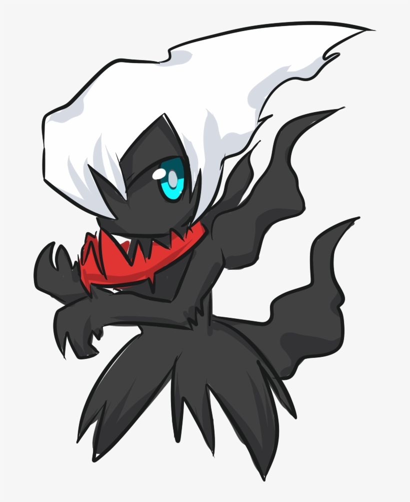 Darkrai Drawing Creepy - Darkrai Cartoon, transparent png #1110545