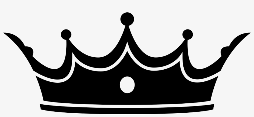 An Crown Comments - Queen Crown Black And White, transparent png #1110565