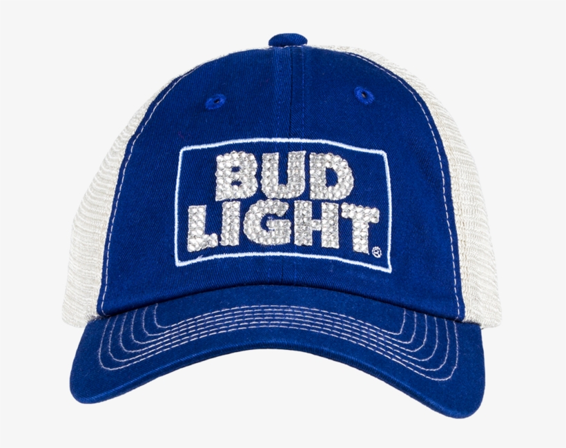 Bud Light Bling Hat- Blue Trucker - Bud Light Platinum Beer - 12 Pack, 12 Fl Oz Cans, transparent png #1110967