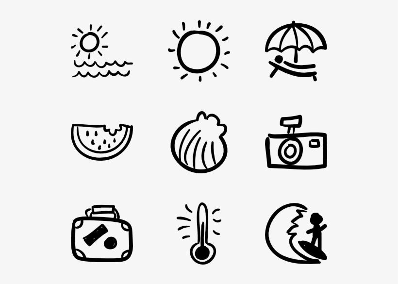 Hand Drawn Beach - Hip Hop Icon, transparent png #1111273