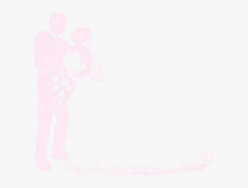 Bride And Groom Silhouettes - Bestickers Wall Vinyl Sticker Decals Mural Room Design, transparent png #1111931