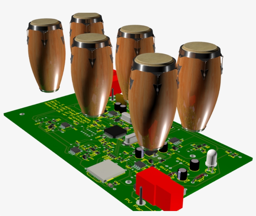 Mini Electronic Congas 1 Yejqrf4ec8 - Six Congas, transparent png #1112228