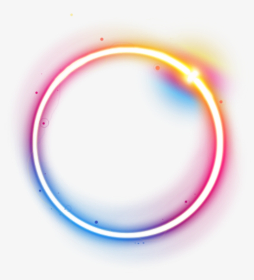 Rainbow Colorful Galaxy Frame - Circle Of Color Flare, transparent png #1112438