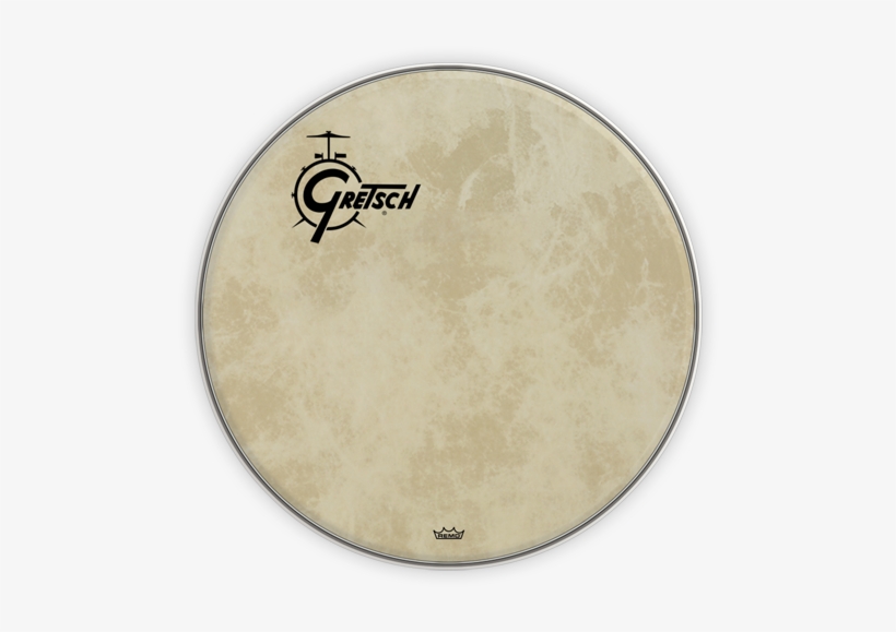 Drum Head Gretsch 18" Bass Drum Head In White Free Transparent PNG