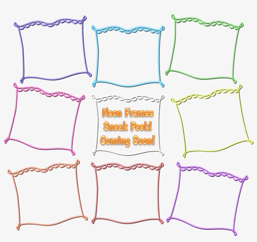 Neon Frames - Picture Frame, transparent png #1112589