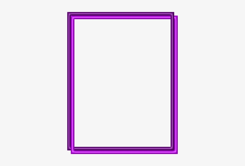 Png Frame Rectangle Glass Neon Purple - Colorfulness, transparent png #1112636