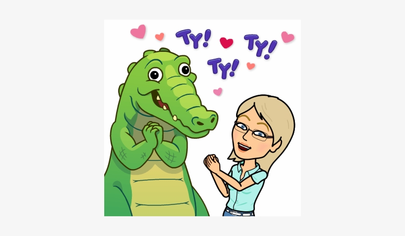 @karenmckersie / @momskitchen - Bitmoji Crocodile, transparent png #1112667