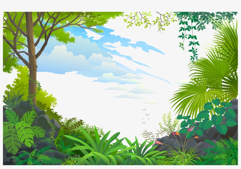 Jpg Freeuse Tree Forest Wallpaper Blue Space Transprent - Jungle Vector, transparent png #1112979