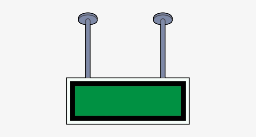 Cartel Techo - Cartel En Blanco Png, transparent png #1113027