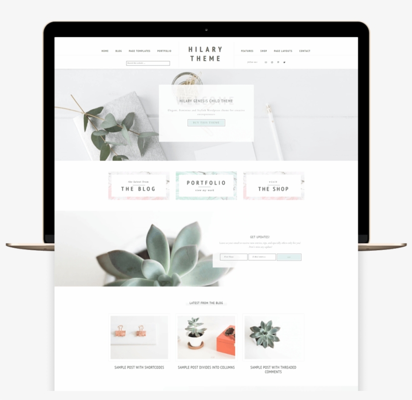 Hilary Portfolio And Ecommerce Genesis Child Theme - E-commerce, transparent png #1113195