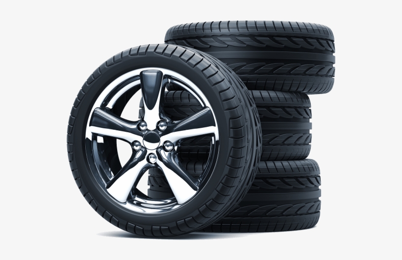 A Tyre Stack With Quality Alloy Wheels - Car Tyre, transparent png #1113281