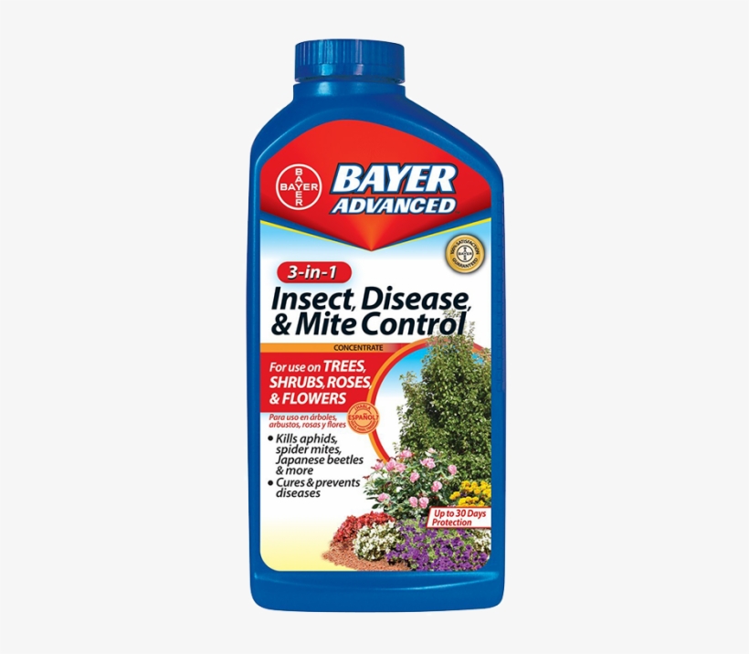 Bayer 3 In 1 Insect Disease And Mite Control - Bayer 701285b 3-in-1 Insect Disease, transparent png #1114051