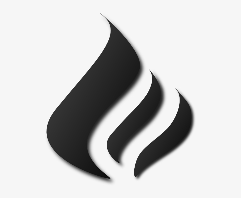 flame logo black