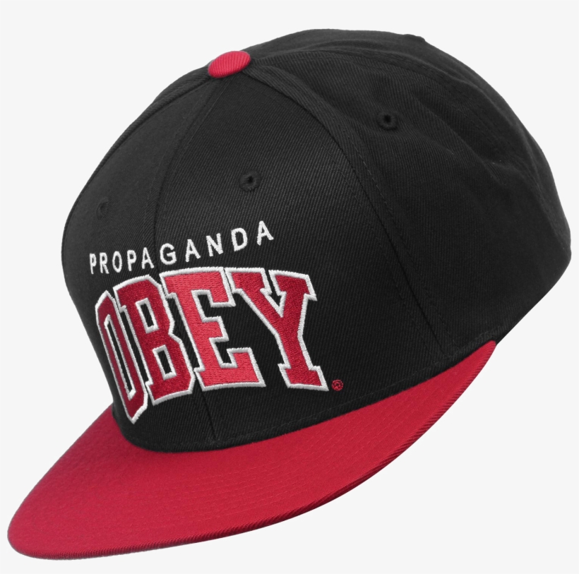 Cap Pic Arts - Obey Throwback Snapback Cap (red/black), transparent png #1114483