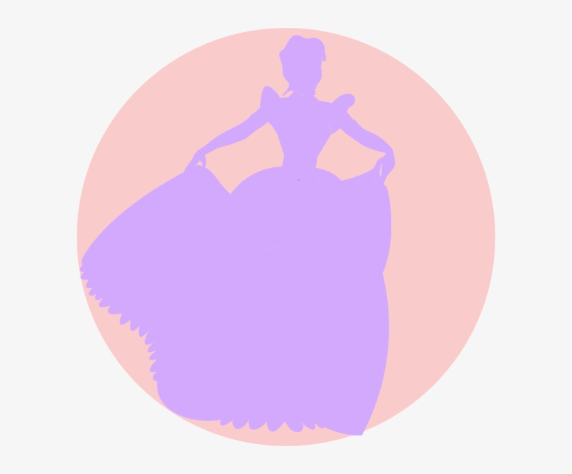 How To Set Use White Princess Silhouette In Pink Background, transparent png #1114613