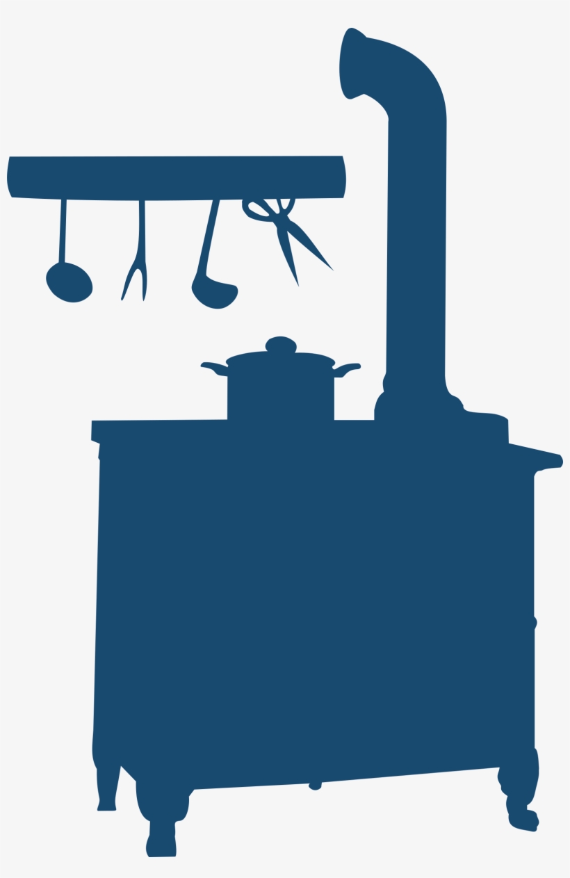 Big Image - Silhouette Of A Stove, transparent png #1114717