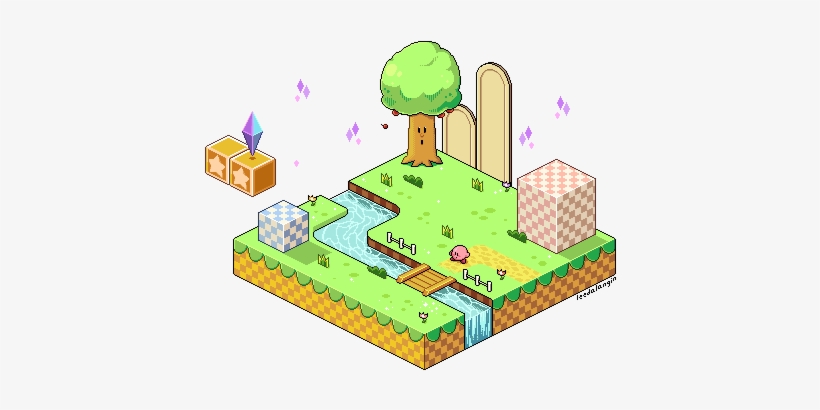 I Had So Much Fun With My First Try, I Decided To Do - Isometric Kirby, transparent png #1114858