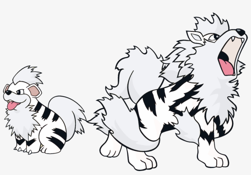 Ice Growlithe And Arcanine , - Arcanine Kanto, transparent png #1114879