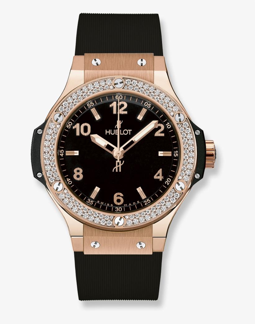 Big Bang Gold Diamonds - Hublot Watch For Women, transparent png #1114943