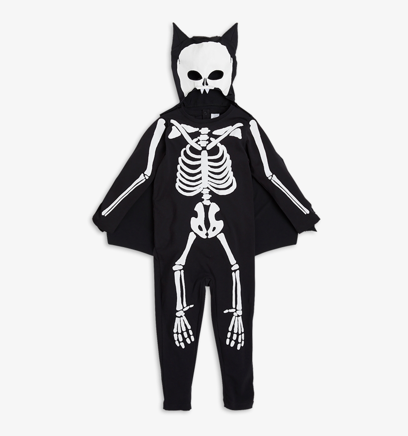 Skeleton Bat Costume Black - Illustration, transparent png #1115150