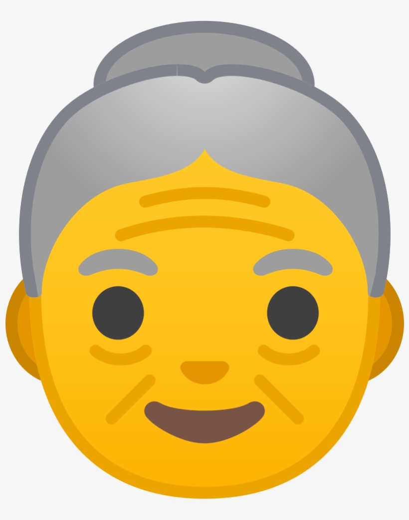 Old Woman Icon - Old Woman Emoji People Icon, transparent png #1115360