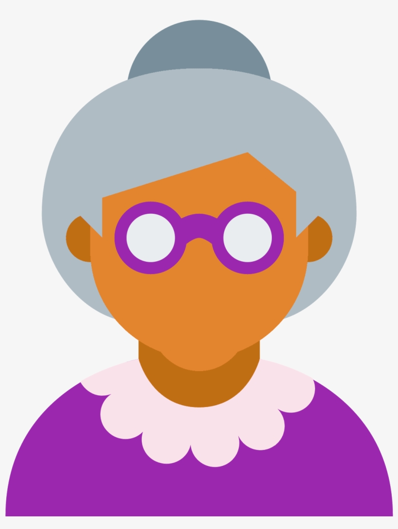 Old Age Ícones - Old Women Icon, transparent png #1115436