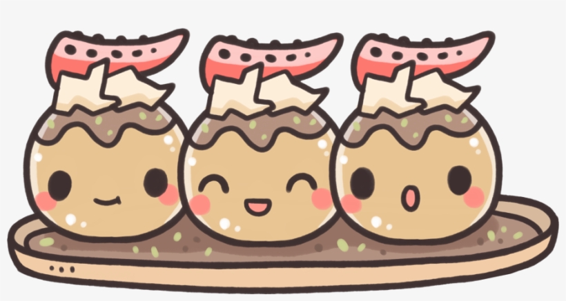 Kawaii Food Doodle - Takoyaki Doodle, transparent png #1115558