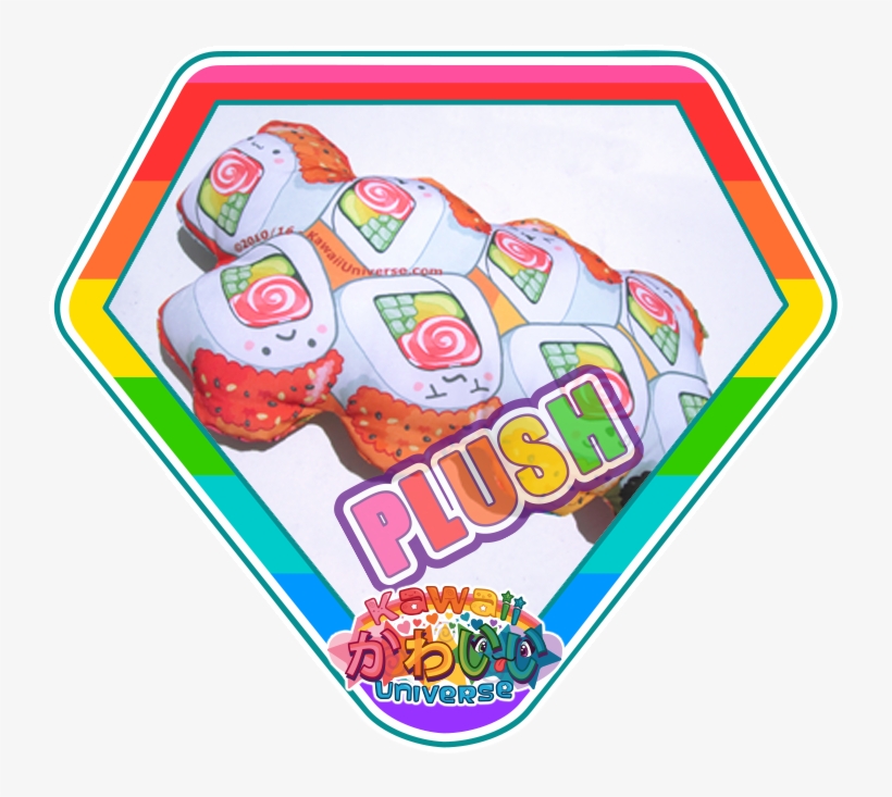 Kawaii Universe Cute California Roll Plush - Cuteness, transparent png #1115685